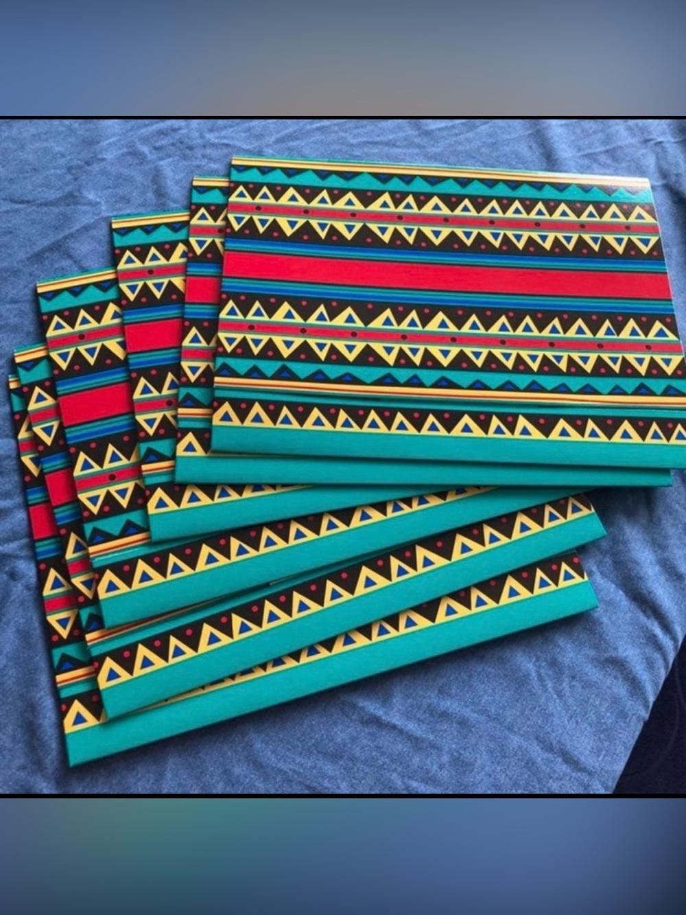 6 Retro Aztec Shirt Boxes - New